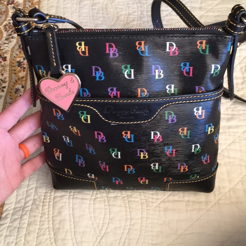 Dooney & Bourke black with color letters!